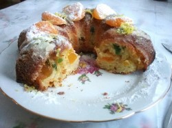 название картинки Кекс рождественский с мандаринами