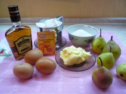 Кекс с грушей большой