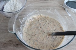 название картинки Банановый кекс с шоколадом орехами яблоками