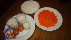 Морковные кексы с творогом Морквушка - шаг 1