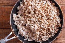 название картинки Киш с курицей и грибами