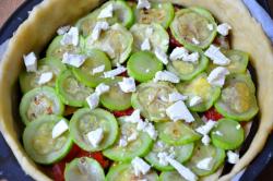 Французский пирог киш с запеченными овощами