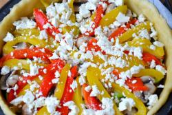 Французский пирог киш с запеченными овощами