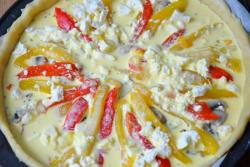 Французский пирог киш с запеченными овощами