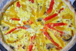 Французский пирог киш с запеченными овощами