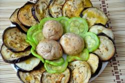 Французский пирог киш с запеченными овощами