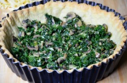 Киш со шпинатом и сыром