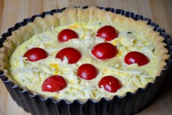 Киш со шпинатом и сыром