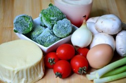 Киш со шпинатом и сыром