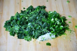 Киш со шпинатом и сыром