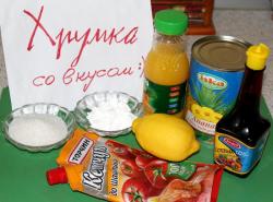 Кисло-сладкий соус с ананасами