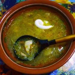 Щи из кислой квашеной капусты с грибами