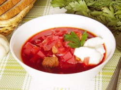 название картинки Горячий свекольник классический с мясом