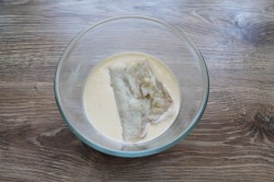 название картинки Простой кляр для рыбы с яйцом