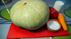 название картинки тыквенный суп-пюре с болгарским перцем и сливками