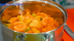 название картинки тыквенный суп-пюре с болгарским перцем и сливками