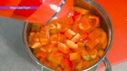 название картинки тыквенный суп-пюре с болгарским перцем и сливками