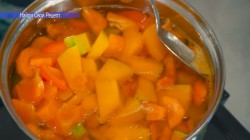 название картинки тыквенный суп-пюре с болгарским перцем и сливками