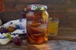 Компот из сливы на зиму на 1 литровую банку