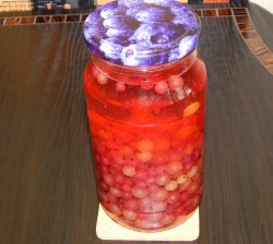 название картинки Компот из смородины и крыжовника на зиму