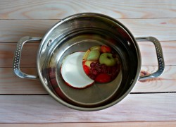 название картинки Компот из яблок и слив на зиму