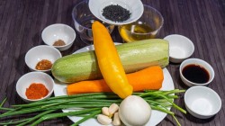 название картинки Корейский салат из кабачков и моркови