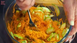 название картинки Корейский салат из кабачков и моркови