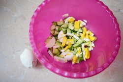 название картинки Салат курица корейская морковь свежий огурец