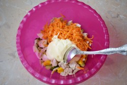 название картинки Салат курица корейская морковь свежий огурец