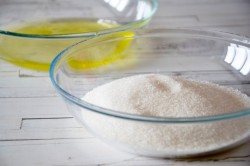 корзиночки с белковым кремом песочные