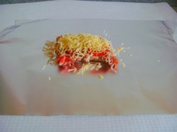 название картинки Свиная котлета на косточке запечённая в фольге