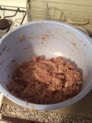 Котлеты из свинины грибов и сыра