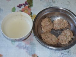 Котлеты куриные с хлопьями