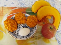 Котлеты тыквенные с творогом и яблоком в духовке