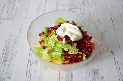 Крабовый салат с креветками