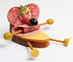 Бутерброды с ветчиной и сыром