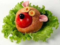 Бутерброды с ветчиной и сыром