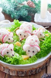 Салат закуска Крабовые мышки