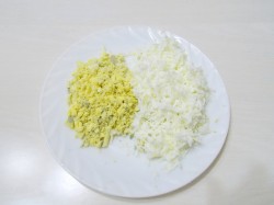 название картинки Салат с курицей и картошкой Крыска