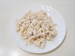 название картинки Салат с курицей и картошкой Крыска