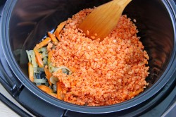 Красная чечевица в мультиварке