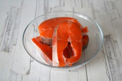 название картинки Красная рыба со сливками