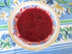 название картинки Крем из малины с желатином Розовый меланж