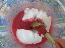 название картинки Крем из малины с желатином Розовый меланж