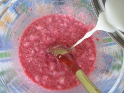 название картинки Крем из малины с желатином Розовый меланж