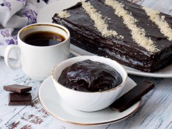 Заварной шоколадный крем для торта