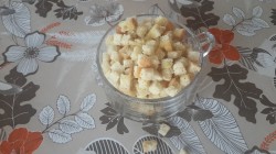 название картинки Крем-суп из шампиньонов с домашними гренками