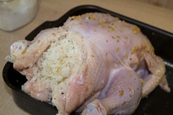 Курица фаршированная рисом в духовке