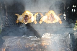 Курица горячего копчения в коптильне в домашних условиях