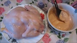 Курица на пивной банке